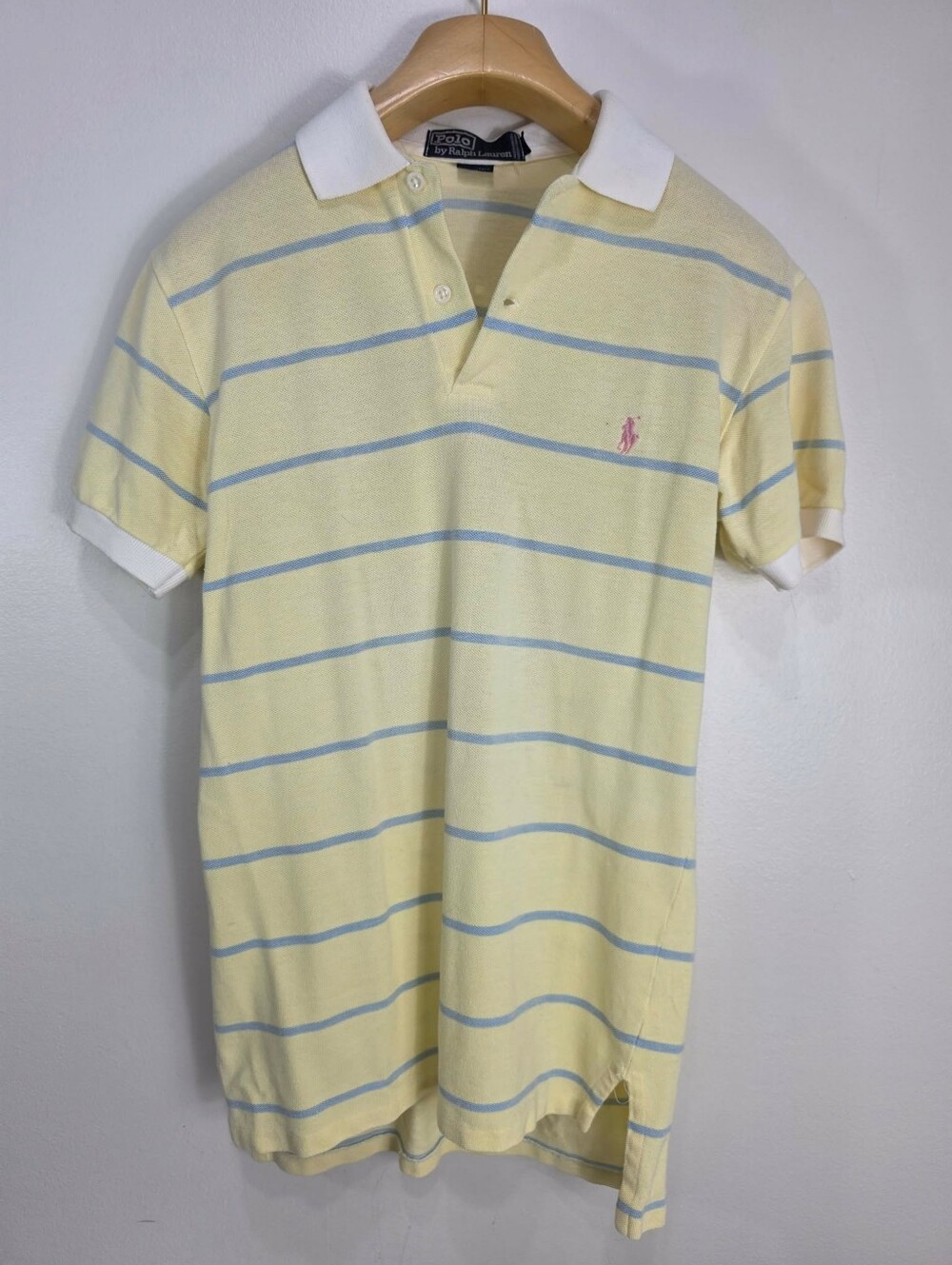Polo by Ralph Lauren Yellow Striped Cotton Polo Shirt